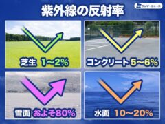 紫外線の反射率